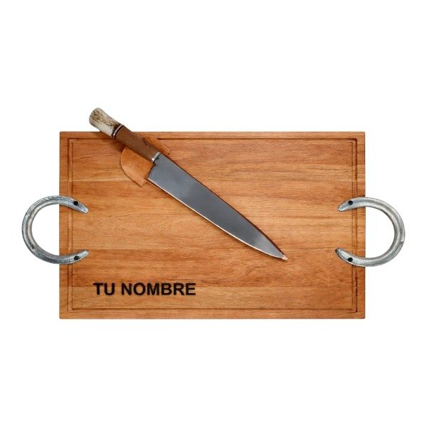 Producto - Facón Artesanal c/ Tabla Eucalipto Personalizada