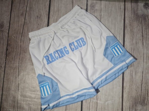 Producto - Bermuda Basket Blanca Racing