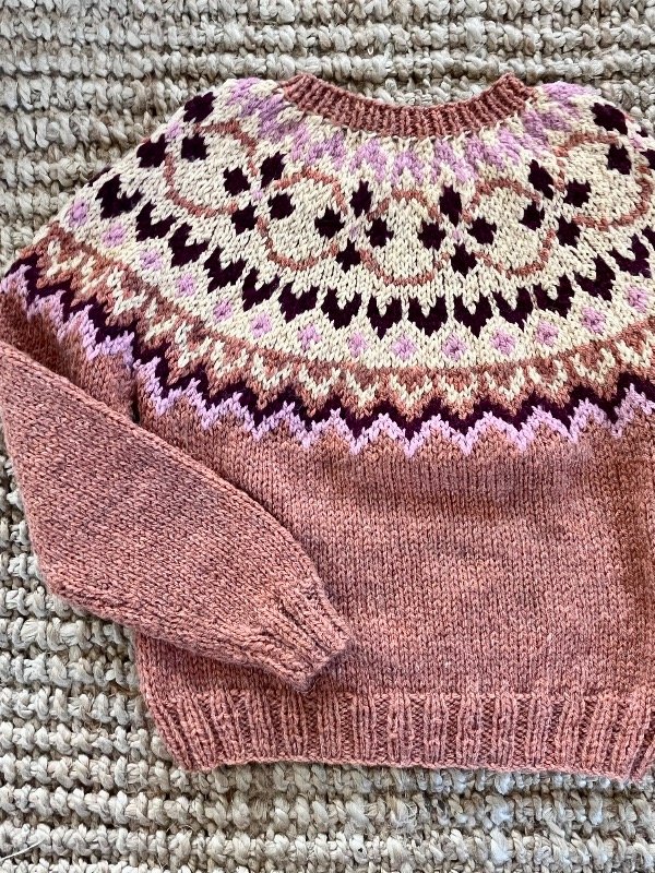 Sweater Jacard Durazno — imagen 6