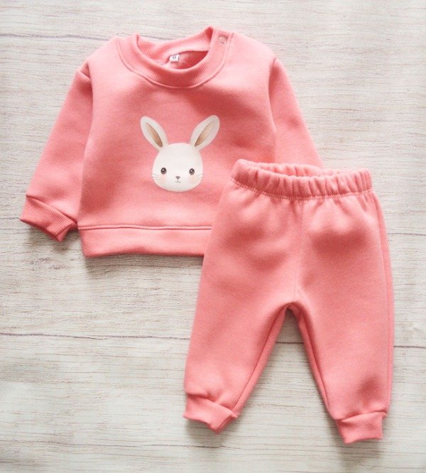 Producto - ARTICULO 810 -C- MINI CONJUNTOS DE JOGGING FRISADOS ESTAMPA  CONEJITO