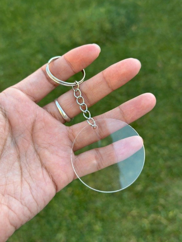 Producto - Llaveros de acrílico cristal 4,5cm (Circulo ó cuadrado)