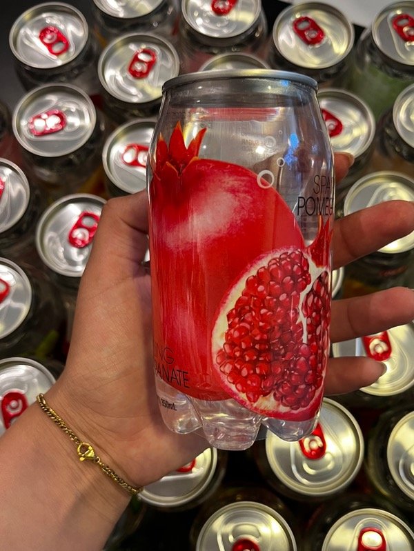 Producto - Lata Agua Gasificada- Sabor Granada