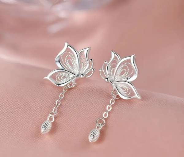 Producto - Pendientes Mariposa Loto