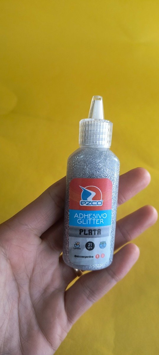 Producto - Adhesivo glitter plata 21 GR