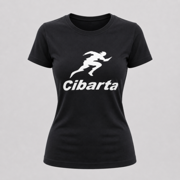 Producto - Remera Mujer Deportiva Cibarta VELOCISTA Negra algodón