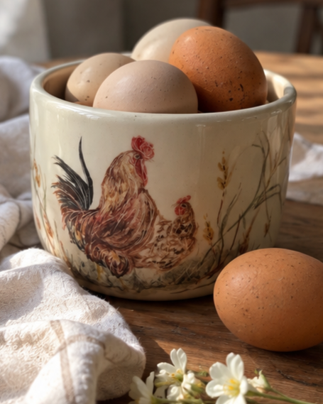 Producto - Tarro sin tapa Gallinas