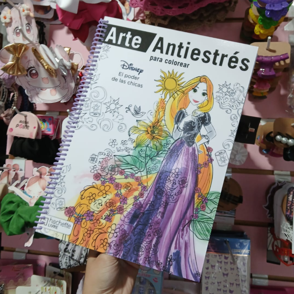 Producto - Libro para pintar anti estres "El poder de las chicas Disney"