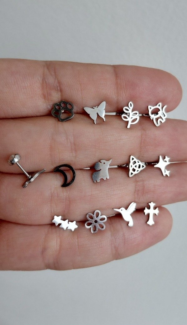 Producto - Aros abridores de Acero Modelos Varios (par en cajita)