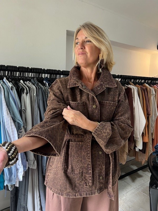 Producto - Saco animal print con lazo