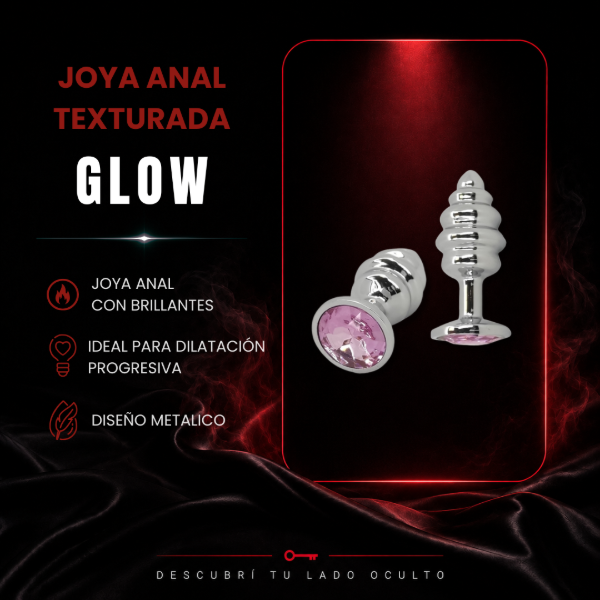 Producto - GLOW - Joya anal texturada
