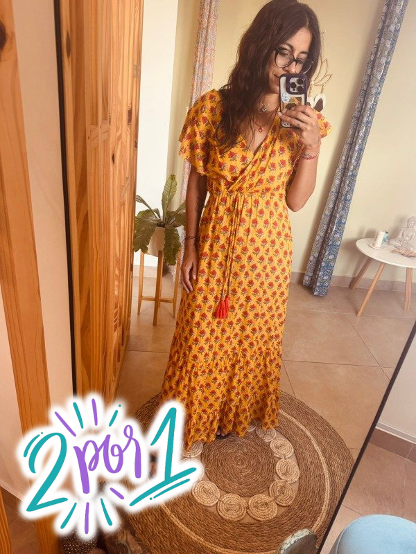 Producto - Vestido Ananda - Mostaza