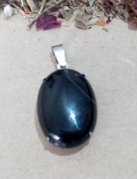 Producto - DIJE OBSIDIANA ACERO