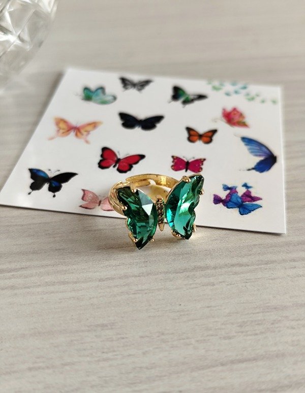 Producto - Anillo Mariposa Verde
