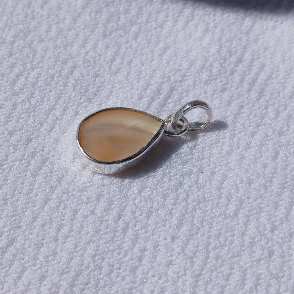 Producto - Dije plata 925 Nácar gota - 4