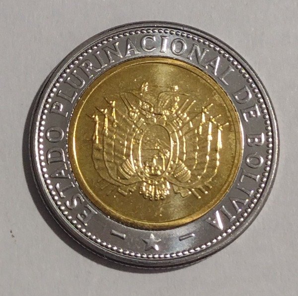 Producto - Bolivia 5 bolivianos 2017 - 1