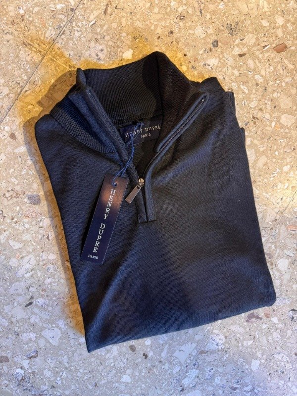 Producto - Sweater medio cierre cuello liso Henry Dupre