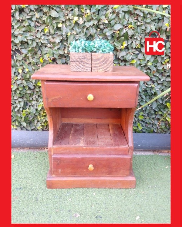 Producto - Mesita de Luz de Algarrobo Macizo