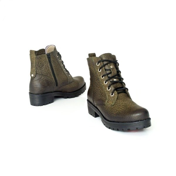 Producto - Borcegos Cuero Gravagna 2549 Verde Oliva