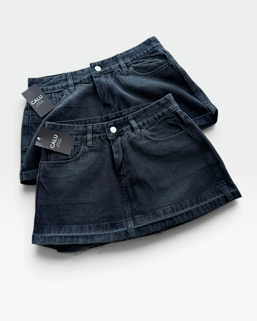 Producto - MINI DE JEAN DESFLECADA LUCRE 0019