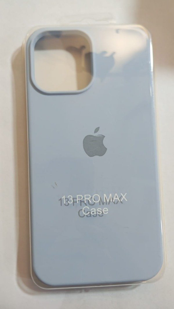 Producto - Funda Silicone Case Celeste Logo para iPhone 13 Pro Max