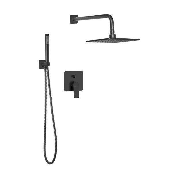 Producto - Línea Wave Black Ducha Monocomando con Duchador de Mano