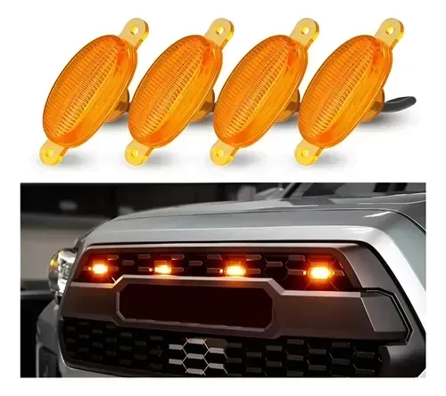 Producto - KIT X4 LED AMBAR DE PARRILLA PARA CAMIONETAS - 5