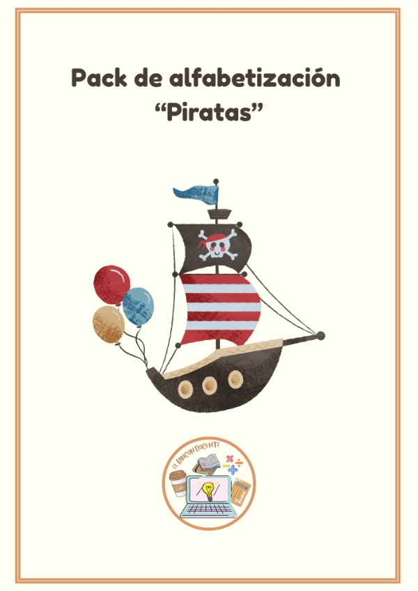 Producto - Pack de alfabetización: Temática " Piratas"