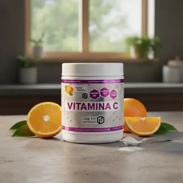 Producto - ONE FIT NUTRITION - Vitamina C 15gr / 60serv. - Sabor Naranja - 1