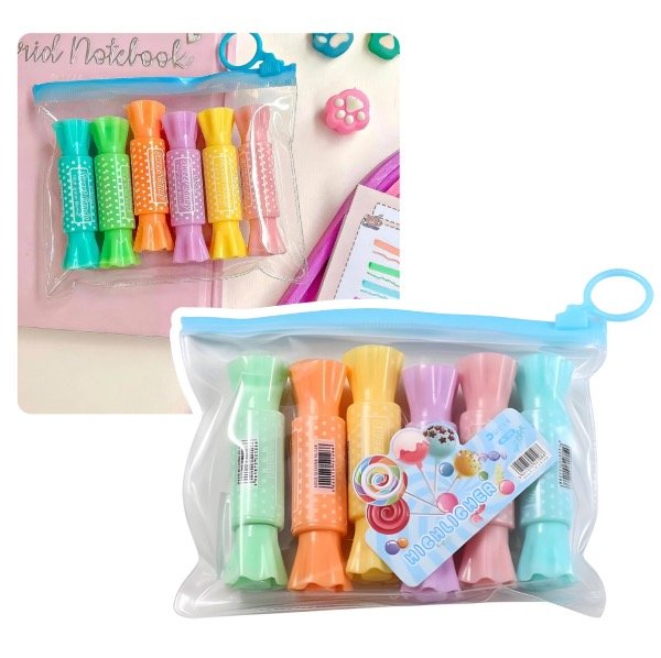 Producto - Pack de 6 resaltadores caramelos