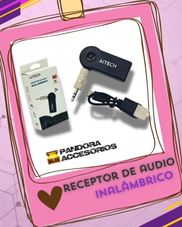 Producto - Receptor Audio Bluetooth Inalámbrico para Auto