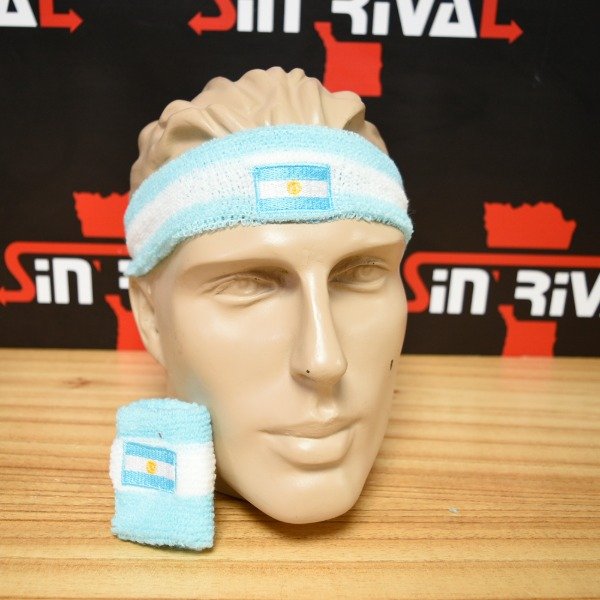 Producto - SET DE MUÑEQUERA Y VINCHA ARGENTINA SE22-1345