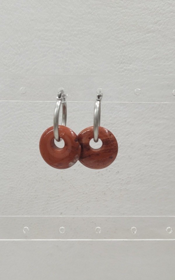 Producto - Argollas de Jaspe Rojo