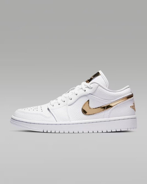 Producto - Air Jordan 1 Low SE Blanco y Dorado