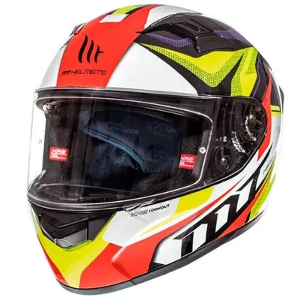 Producto - MT Helmets Casco KRE Lookout G4 - Cerrado - Talle L - Fluor Yellow