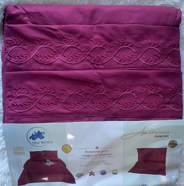 Producto - Sábanas broderie de 1 1/2 twin