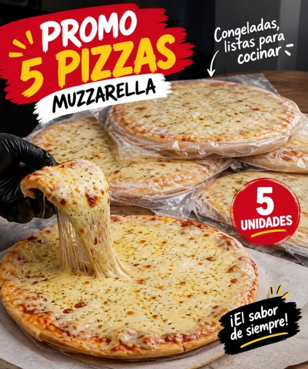Producto - PIZZAS XL MASA CASERA , DOBLE MUZZARELLA