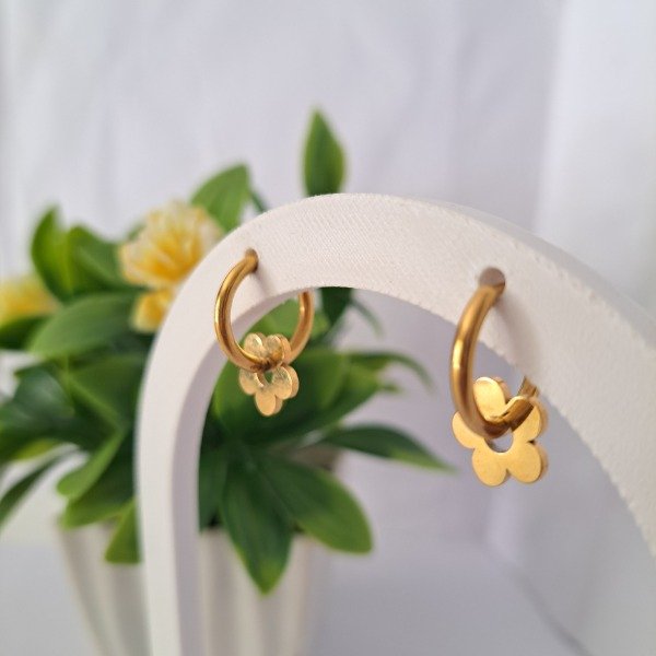 Producto - Aros Cubano Flor - Código: 000060 - 1
