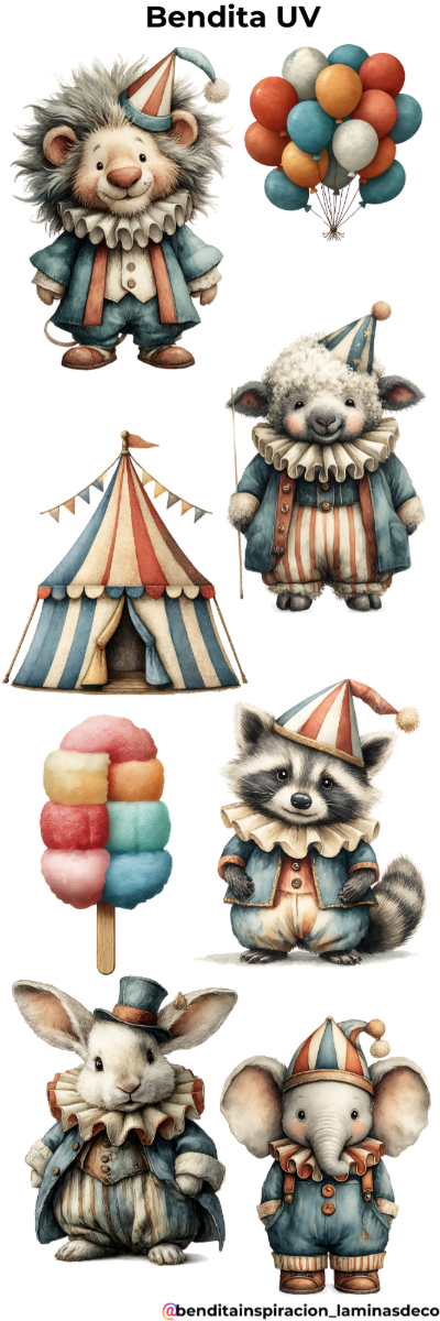 Producto - Bendita UV Animalitos en el circo
