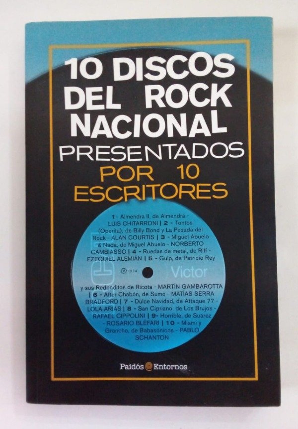 Producto - 10 discos del rock nacional - Blefari Gambarotta Alemian - Paidós 2013