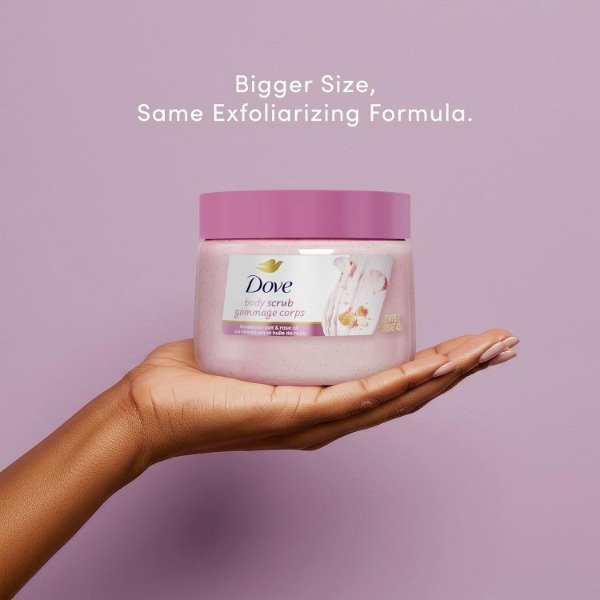 Producto - Dove Himalayan Salt and Rose Oil Body Scrub 425g - 3
