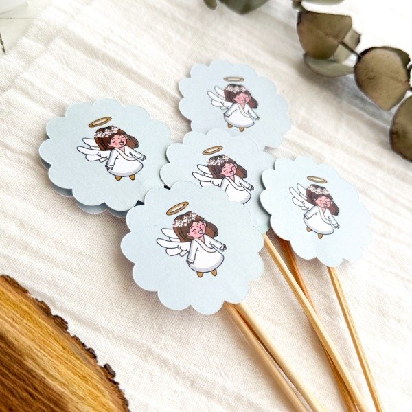 Producto - Toppers Comunión Angelito x 6
