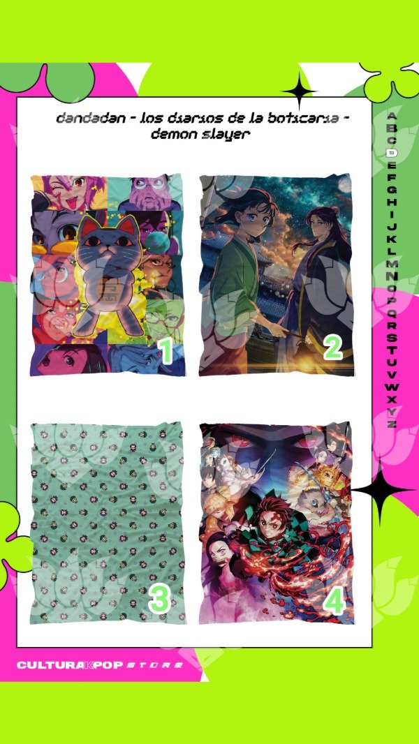 Producto - MANTAS POLARES ANIME