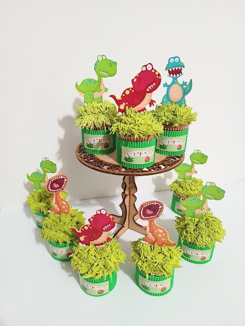 Producto - cupcakes dinosaurio kawait x docena