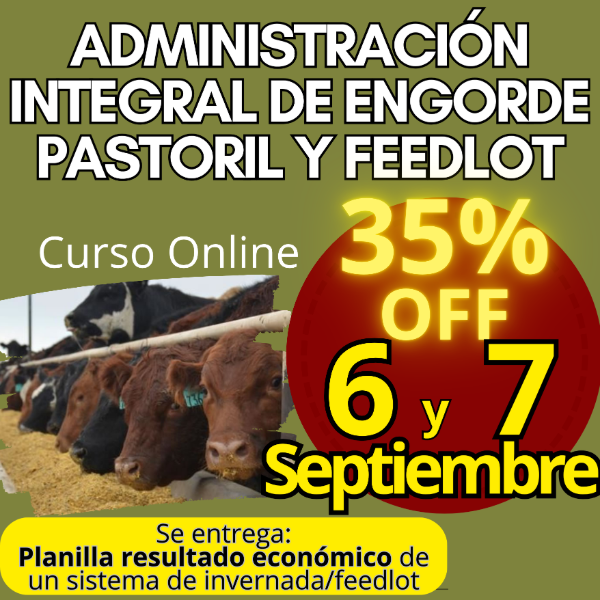 Producto - Curso Online: Administración Integral de Engorde Pastoril y Feedlot - 0