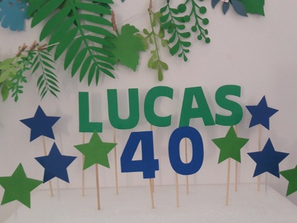 Producto - Toppers con Nombre Figuras Simples (x16 toppers)