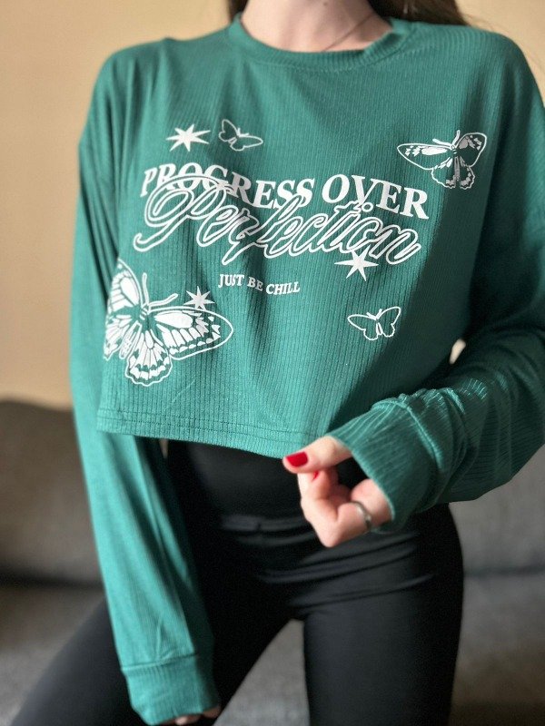 Producto - CAMISETA CROP #VERDE