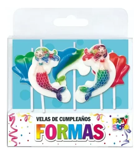 Producto - VELAS FORMAS - SET SIRENITAS X 5 UNIDADES