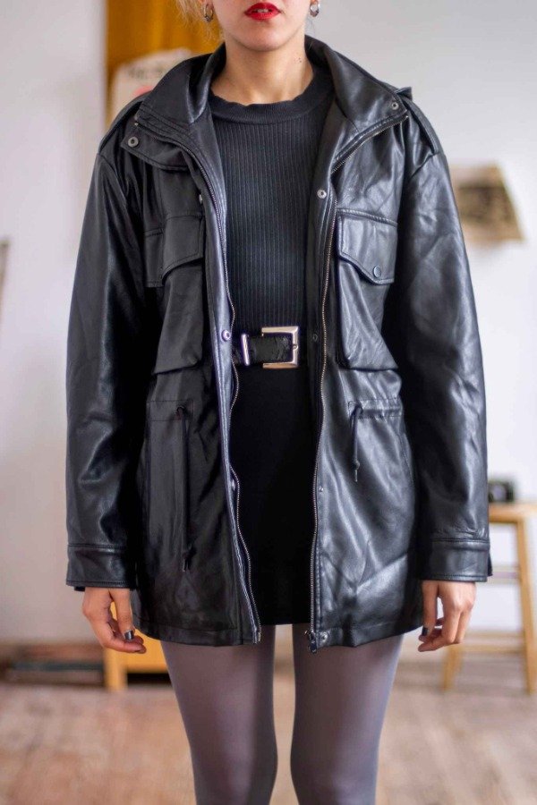 Producto - Campera Cuero Sintético 47st: L-