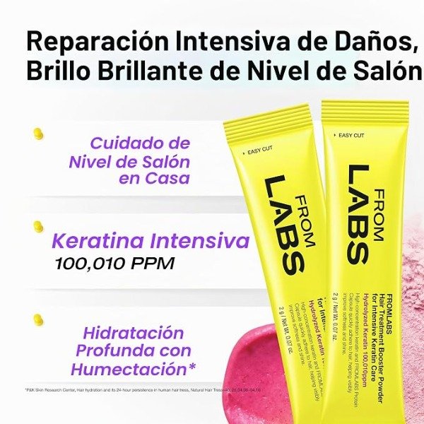 Producto - FROMLABS Hair Treatment Booster Powder for Intensive Keratin Care 8un x 2g - 1