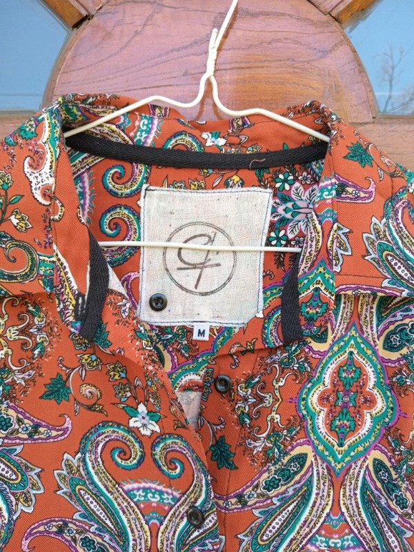 Producto - Camisa arabescos naranja - 2